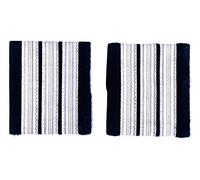 Galon Vendu au mètre, à Coudre, 10mm, Couleur Argent, pour Manches de Vestes, épaulettes |Commandant de Bord | OPL | Officier Pilote de Ligne | Co Pilote |