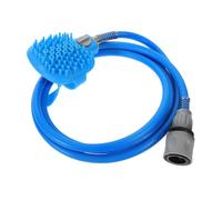 GALPADA 1 Ensemble Animaux avec de Lavage et Brosse Massante Accessoire Pratique pour Toilettage de Chiens et avec Tuyau PVC