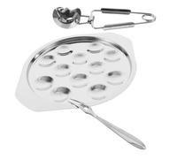GALPADA 1 ensemble Assiette à Escargots Acier Inoxydable avec Compartiments Plat de Service Élégant pour Fruits Apéritifs et Fruits de Mer pour Cuisine et Restaurant