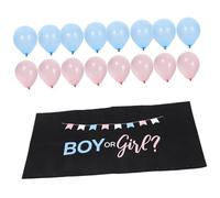 GALPADA 1 Ensemble Ballons Latex Rose et Bleu pour Annonce de Genre Décorations de Fête de pour Shower avec Accessoires Ballons Bleus Crochets de Corde