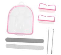 GALPADA 1 Ensemble Bol de Trempage pour Mains Poussoir à Cuticules Acier Inoxydable à Ongles et Brosse Fournitures pour Salon