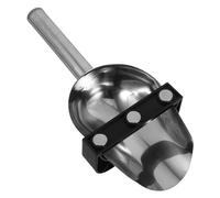 GALPADA 1 ensemble de pelles à nourriture en acier inoxydable avec support magnétique, bac à glaçons de capacité et pelle à seau en métal pour restaurants, buffets, fêtes