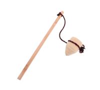 GALPADA 1 Ensemble De Toupies en Bois Gyroscope pour Enfants Toupie Traditionnelle Chinoise Accessoire De Gyroscope en Bois Jouets À Beige