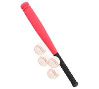 GALPADA 1 Ensemble Jouets de Baseball pour Garçon Fille Set Entraînement avec Batte Mousse Rouge Balles pour Activités Plein Air Relations Parents Garçon Fille
