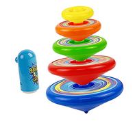 GALPADA 1 Ensemble Jouets Gyroscope rotatifs Dessus empilables Jouets gyroscopiques pour Enfants Jouets à empiler Haut d'enfant à Trier et à empiler Plastique Couleur Aléatoire