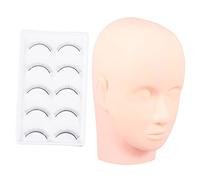 GALPADA 1 ensemble Kit de Pratique pour Extension de Cils avec Mannequin Accessoire de Formation Multifonctionnel pour Maquillage et Massage Facial Conçu pour Répliquer un Visage Humain