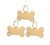 GALPADA 1 ensemble Médaille Personnalisée pour Chien Acier Inoxydable Collier Élégant Gravure de Noms et Numéros pour Animaux Design Unique pour et Petits Animaux