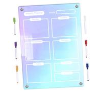 GALPADA 1 ensemble Tableau Mémo Effaçable à Sec Magnétique Acrylique Ensemble pour Planification Hebdomadaire et Rappels Ardoise Pratique pour Famille et Bureau