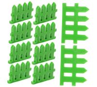 GALPADA 1 Jeu Clôture Miniature Accessoires pour Maison De Poupée Décoration De Jardin Et Photo Prop Verte pour Projets DIY Et Gâteaux 10 Pièces