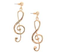 GALPADA 1 Paire Boucles d'oreilles à thème de musique boucles d'oreilles vintage Les femmes tombent des boucles d'oreilles boucles d'oreilles de musique uniques bijoux femme le fer Doré