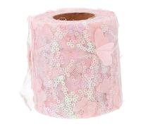 GALPADA 1 rouleau Ruban Tulle avec Paillettes Fournitures DIY pour Vêtements Accessoires de Couture et Décoration