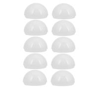 GALPADA 10 pièces Abat-jour Demi-sphère pour Ampoules LED Vanity Light Diffusion Uniforme de Lumière Installation Facile Remplacement Abat-jour pour Miroir de Maquillage Adapté Salle de