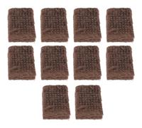 GALPADA 10 Pièces Allume-Charbon Cubes de Feu Extérieurs Marron, Pin et