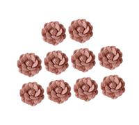 GALPADA 10 pièces Broches Camélia Cuir Microfibre pour Décoration Vêtements DIY Accessoires Floraux Durables pour Robes Sacs Jeans et Costumes