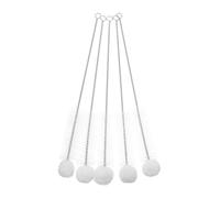 GALPADA 10 Pièces Brosse de Nettoyage Nylon à Embout Coton Doux Brosse Fine pour Flacons Coniques et Bouteilles pour Nettoyage Précis sans Recoins