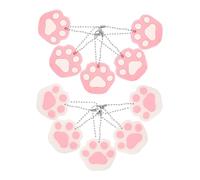 GALPADA 10 Pièces Capuchons de Clé Lot Protection Forme de Patte de Chat Couvertures Colorées Pratiques pour Identifier Vos Clés à Domicile Au Bureau