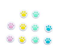 GALPADA 10 pièces Capuchons de Protection Silicone pour Joystick avec Motif de Patte de Chat Accessoires de Manette pour Switch Oled Améliorez Votre Précision et Confort de Jeu