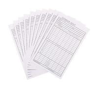GALPADA 10 Pièces Carnet de Score de Golf Pratique pour Suivre Performances avec Pages Résistantes et Format Compact pour Parcours de Golf