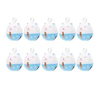 GALPADA 10 Pièces Cloches Chat Bleu et Blanc en Métal Léger pour Décoration Intérieure Quotidienne, Accessoires DIY pour Créations et Loisirs