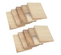 GALPADA 10 Pièces de Cales en Bois Triangulaires pour Outils de Jardinage et Marteaux, Conception Conique pour Réparation de Fente de Hache et Prévention de Séparation de Tête D'outil