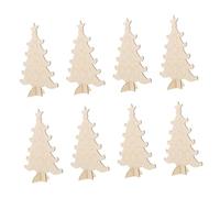 GALPADA 10 Pièces Décorations de Noël Non Formes Sapin à Peindre pour Ornements à Suspendre pour Fêtes et Décoration Maison