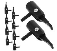 GALPADA 10 pièces Embouts Gonfleur Plastique Compresseur pour Pneus Voiture et Adaptateurs Valve Air Pump Raccords Durables pour Gonflage Facile et Fiable
