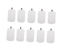 GALPADA 10 Pièces Étiquette Vierge Acier Titane Étiquette Vierge pour Pendentif pour Gravure Personnalisée Pendentifs Créatifs pour Estampage