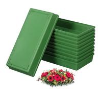 GALPADA 10 Pièces Lot de Plateaux Mousse pour Fixation de Boue Végétale Supports Robustes et Réutilisables pour Arrangements Floraux Décoration Mariage et Fêtes Capacité Large et Design