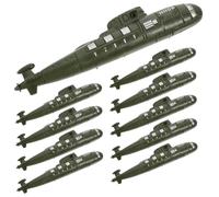 GALPADA 10 pièces Maquettes sous-Marins Miniatures Simulés Jouets Militaires Légers pour Décor de Bureau et Jeu