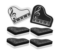 GALPADA 10 pièces Mini Gommes Piano pour Garçon Fille Petites Gommes Portables Multifonctions Effaceurs Pratiques pour École Maison et Bureau Noir et Blanc