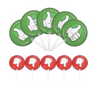 GALPADA 10 Pièces Paddles de Participation Classe Panneaux Réversibles pour Plastique Outils Engagement Scolaire pour Enseignants et Élèves