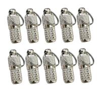 GALPADA 10 pièces Pendentif Identité pour Collier de Chien et Chat Médaillon Anti-Perte Argenté avec Anneau Accessoire Léger et Résistant pour Animaux de Compagnie