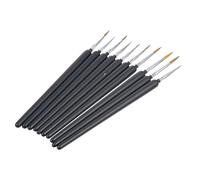 GALPADA 10 pièces Set de Pinceaux Liner pour Manucure Outils de Dessin Artistique pour Ongles Prise Main Confortable Matériaux de Qualité Design Portable pour Art Nail et Techniques