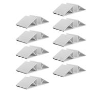 GALPADA 10 Pièces Stabilisateur de Clôture pour Animaux de Compagnie, Base de Support Triangulaire en Abs, Blanc, Lot de Pieds de Support pour Barrière pour Animaux, Installation Facile,