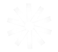 GALPADA 10 pièces Support Porte Étiquette Acrylique Transparent avec Ruban Adhésif Porte Nom Mural Polyvalent pour Bureau École et Centre Commercial