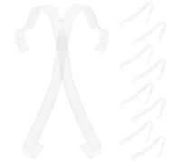 GALPADA 10 Présentoirs Transparents à Talons Hauts en Acrylique 3mm, Supports Empilables pour Sandales, Étagère Simple Multi-niveaux pour Exposition de Chaussures, Usage Commercial