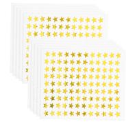GALPADA 100 feuilles Autocollants Pentagramme Dorés Stickers Récompense Auto Adhésifs pour Enseignants et Écoles Décoration pour Garçon Fille et Bricolage