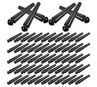 GALPADA 100 Marqueurs de Score en Métal Noir, Petits Piquets Portables et Pratiques de 2,5cm pour Jeux de Société, pour Hôtel et Salle D'échecs Cartes