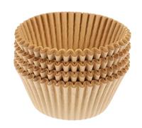 GALPADA 100 pièces Caissettes Pâtisserie Papier Cuisson pour Muffins Résistantes Haute Température pour Boulangerie et Cuisine Maison Couleur Naturel