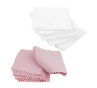 GALPADA 100 pièces Chiffons de Nettoyage pour Bijoux Lot Microfibre Douce Polissage Rapide pour Or Argent Colliers Montres Élimination Rayures Protection Surface