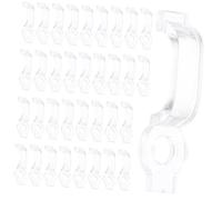 GALPADA 100 pièces Clips de Fixation Transparents pour Bande LED Clips Ignifuges pour Montage Sécurisé et Maintien des Rubans Lumineux
