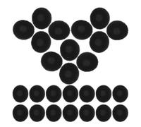 GALPADA 100 Pièces Coussinets de Rechange Noirs en Éponge Souple pour Écouteurs, Protection Résistante à l'usure, Forme Ronde pour Oreillettes et Usage Quotidien