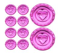 GALPADA 100 Pièces de Monnaie en Plastique Rouge Love, Accessoires de Jeu Pirates pour Fête Saint-Valentin, Décorations Festives et Jouets Trésor, Lot de 100 Pièces pour Événements à