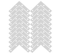 GALPADA 100 Pièces Équerres en Fer Argentées de L Multi-usages pour Chaise et Étagère Installation Facile pour Bricolage et Amélioration Maison