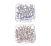 GALPADA 100 pièces Lot de Vis de Fixation Pickguard pour Guitare et Basse Électrique Montage Rapide Accessoires pour Instruments Or et Chrome