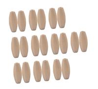GALPADA 100 pièces Perles Ovales Bois pour Accessoires DIY Bijoux Breloques Polyvalentes pour Bracelets et Pendentifs Matériel Naturel et Facile à Utiliser