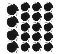 GALPADA 100 Pièces Pochettes à Bijoux à Cordon Noir en Tissu Lint pour Organiser Petits Objets, Portable et Élégant, pour Voyages et Petites Entreprises