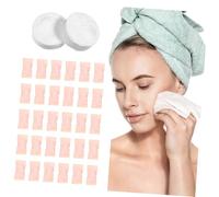 GALPADA 100 pièces Serviettes Compressées Usage Unique Coton pour Visage Lingettes Portables Individuellement Emballées Expansion Instantanée pour Nettoyage et Voyage