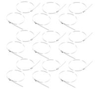 GALPADA 100pièces Colliers de Serrage Acier Inoxydable Résistants à Usure pour Clôture Extérieure Barrière de Sécurité pour Chien et Filet à Poules Fixation Rapide