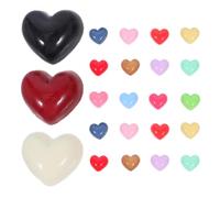 GALPADA 100pièces Mini Charms Cœur Résine Plat Dos Pour Déco Résine Époxy Accessoires Diy Scrapbooking Coiffure Décoration Bijoux